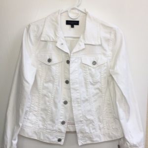 White jean jacket